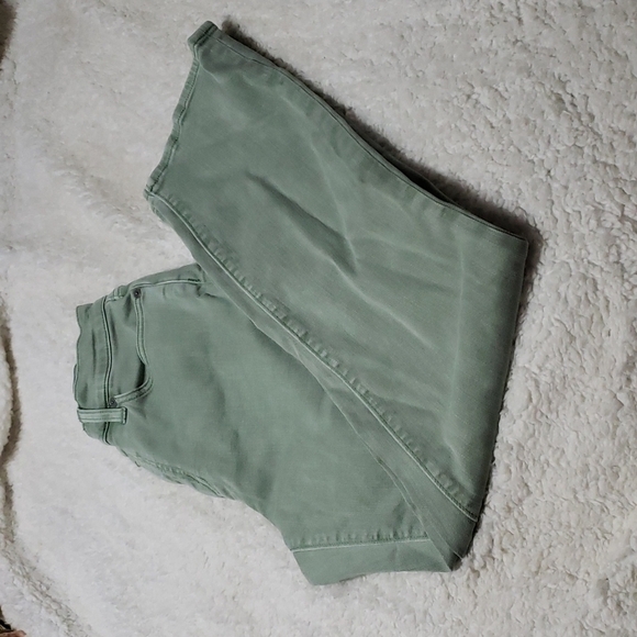 Lands' End Denim - Land's End High Rise Straight Leg Light Green Jeans Size 6P